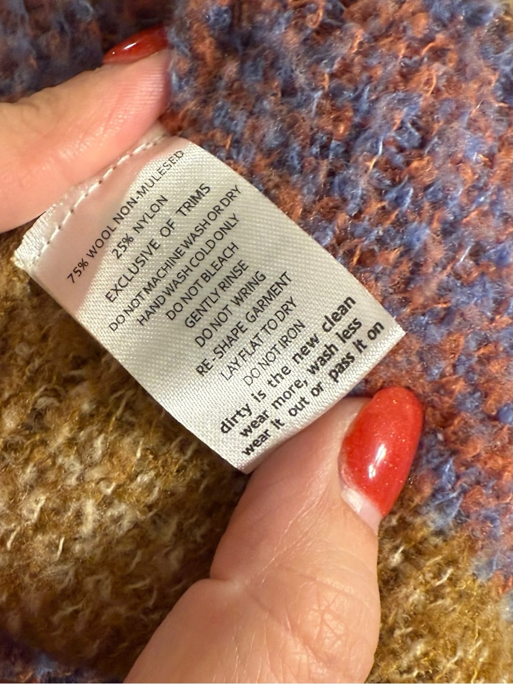 TOAD&CO Alpaca Blend Llama Fair Isle Sweater Women’s Medium Brown Wool Cozy - Picture 7 of 8